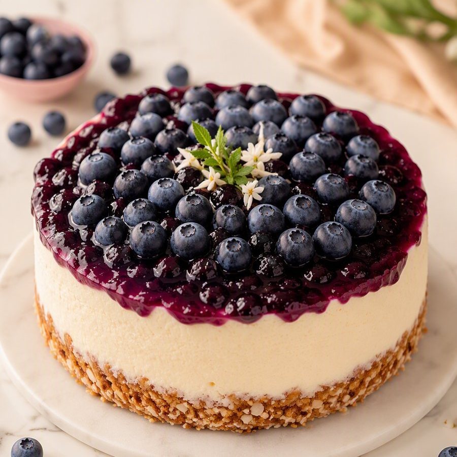 Cheesecake de Blueberry KETO