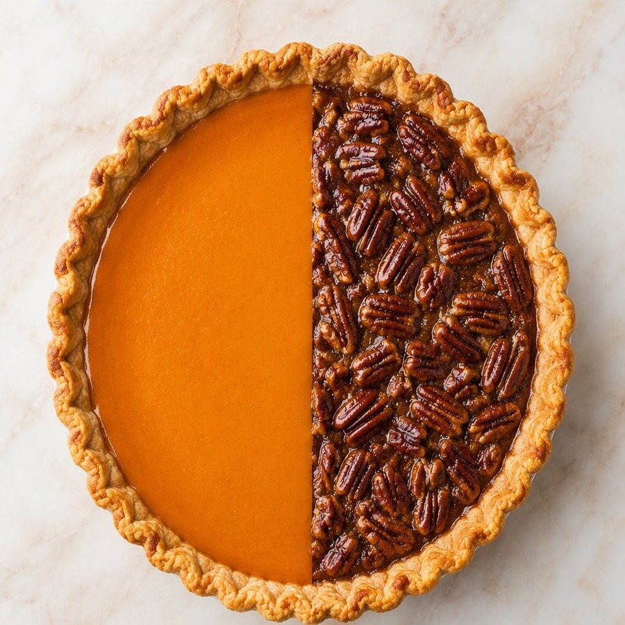 Pie Mixto — Pumpkin + Pecan 10"